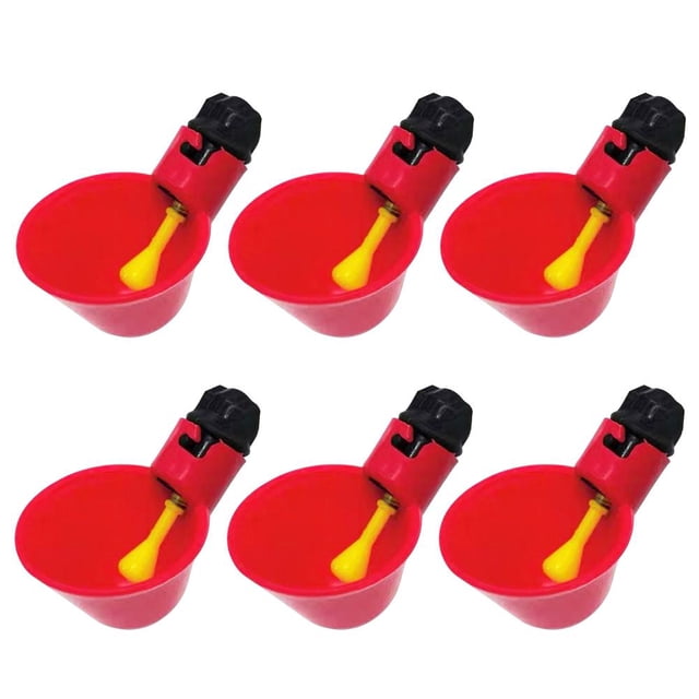 Bebedero automático para aves de corral, 6 uds., bebedero colgante para pájaros, cuenco, herramientas Likrtyny Libre de BPA
