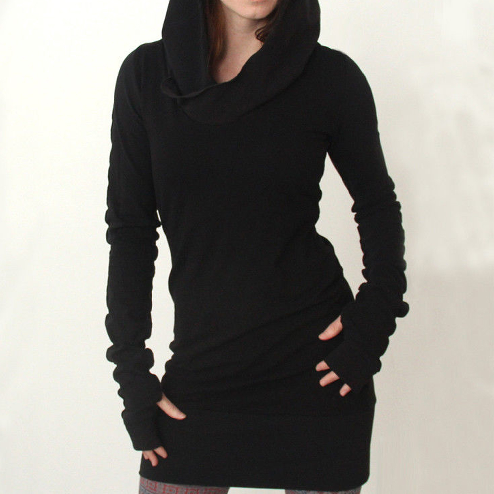 Black Hooded Dress