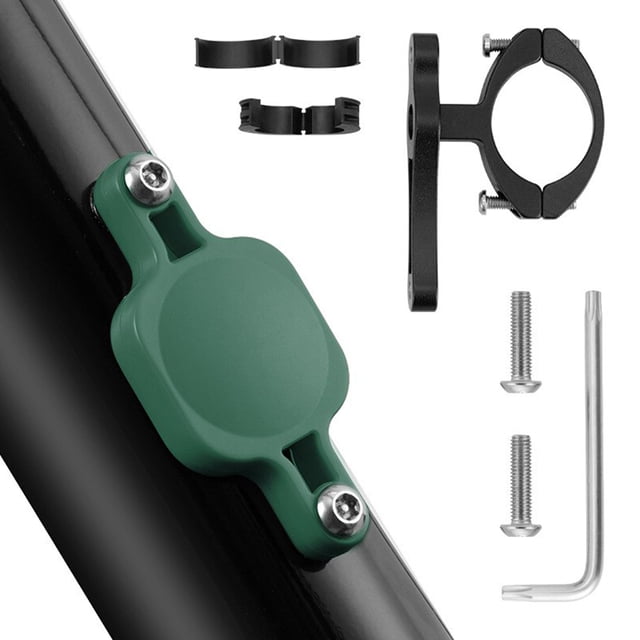 Soidarity Pieza de rastreador de bicicleta sin fugas, suministros de montaje, cubierta protectora, tornillos de llave ABS, soporte resistente al desgaste, Ciclismo Verde Soidarity OD024555-04