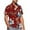 Wine, variant on Bixock Casual Tops for Men,Short Sleeve Shirts for Men,Shirts for Men Summer Short Sleeve Collar Hawaiian Print Hidden Button Pocket Casual Tops