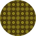 thumbnail image 1 of Ahgly Company Machine Washable Indoor Round Transitional Night Red Area Rugs, 3' Round, 1 of 7