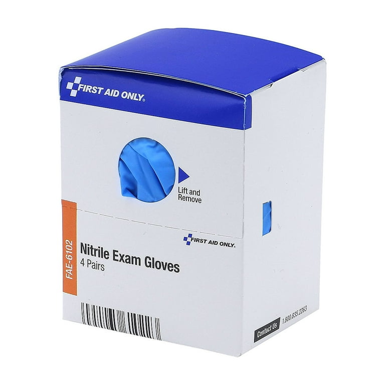 First Aid Only Refill for SmartCompliance General Business Cabinet, Nitrile Exam Gloves