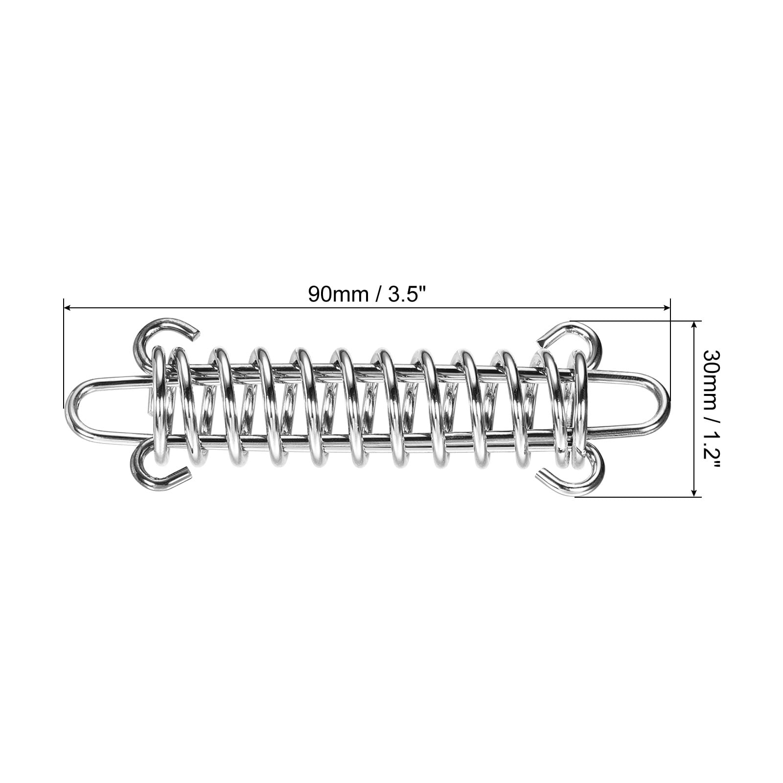 Unique Bargains Tent Spring Buckle Stainless Steel Rope Tensioner for Awning Tarps