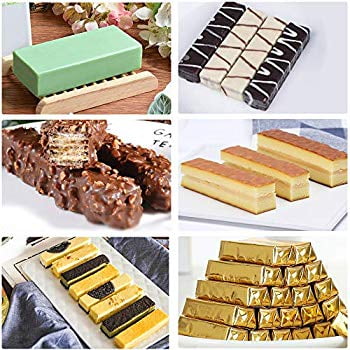 2PCS 8 Cavity Large Rectangle Granola Bar Silicone Moulds Nutrition//Cereal Bar Moulds Energy Bar Maker for Chocolate Truffles Bread Brownie Cornbread Cheesecake Pudding Butter Molds