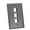 GRAY, variant on Quest Technology Single Gang 6-Port Keystone Black Wall Plate, 10 Pack