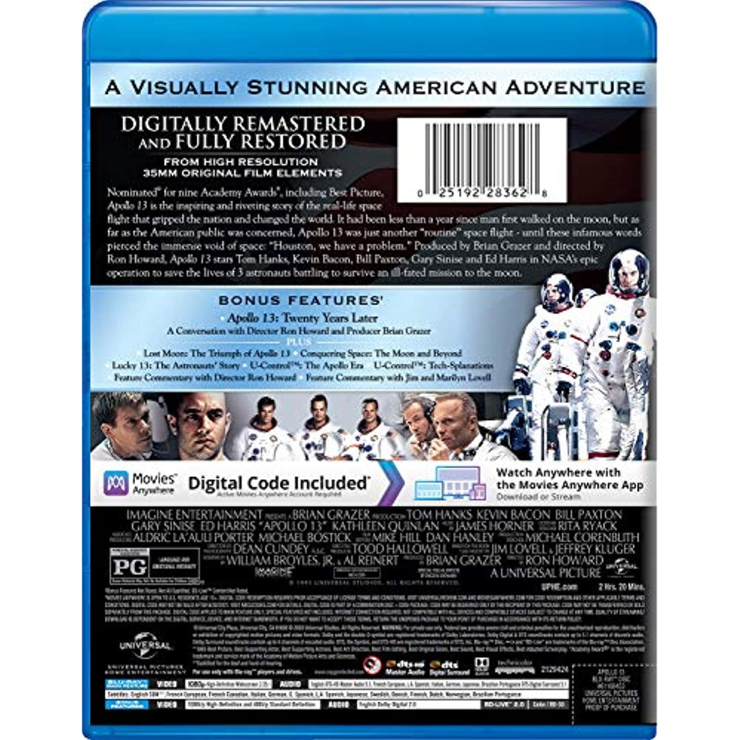 Apollo 13 (Blu-ray + Digital Copy) - Walmart.com