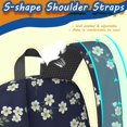 thumbnail image 5 of Pioneer Flower Floral Print Pattern 17" Waterproof Oxford School Backpacks for Teens, S-Shape Padded Straps, for School, Travel, Hiking, Camping, 5 of 5