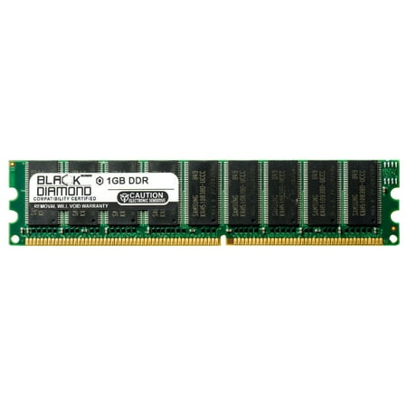 1GB RAM Memory for A Open Motherboards AK77-333 184pin PC2700 DDR ECC UDIMM 333MHz Black Diamond Memory Module Upgrade