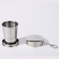 thumbnail image 3 of 3 tazas de viaje plegables para platos y utensilios, taza de camping plegable con tapas, 8.2 oz, taza de bebida portátil reutilizable expandible para supervivencia, senderismo, picnic, 3 of 3