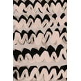 thumbnail image 2 of Treechild 17x24 White Modern Wood Framed Museum Art Print Titled - Sprayed Beige Waves Pattern, 2 of 4