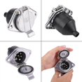 thumbnail image 3 of Universal 24v 7 Pin Wiring Connector 7 Pole Wiring Connector Adapter Plughigh Quality Trailer Seven Core Round Head Socket 7 Hole Power Socket Wholesa, 3 of 5