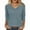 Light Blue, variant on Zylanna Women's Pullover Sweaters, 3/4 Sleeve Knitted Solid Color V-Neck Casual Tops for Women Khaki