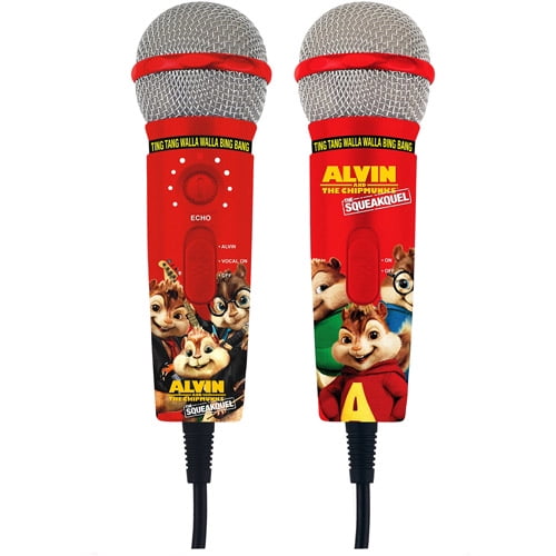 Emerson Karaoke MM209A Alvinizer! Alvin & The Chipmunks Dual Plug 'n' Sing Microphone with 100 Songs on DVD Emerson Karaoke MM209A Alvinizer! Alvin & The Chipmunks Dual Plug 'n' Sing Microphone with 100 Songs on DVD