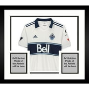 Framed Theo Bair Vancouver Whitecaps FC Autographed Match-Used #14 White Jersey from the 2020 MLS Season - Fanatics Authentic Certified