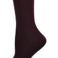 thumbnail image 4 of Sierra Socks Girls’ School Uniform Knee-High Nylon Dress Socks, 3 Pack Maroon Socks, 4 of 5
