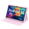 thumbnail image 1 of HOTTABLET Tablet 7 pulgadas Android 14.0 con funda protectora, 8 GB (4+4 GB expandidos) RAM+ 32 GB ROM, pantalla IPS, cámara dual, Bluetooth 5.0 WiFi Tab (rosa), 1 of 5