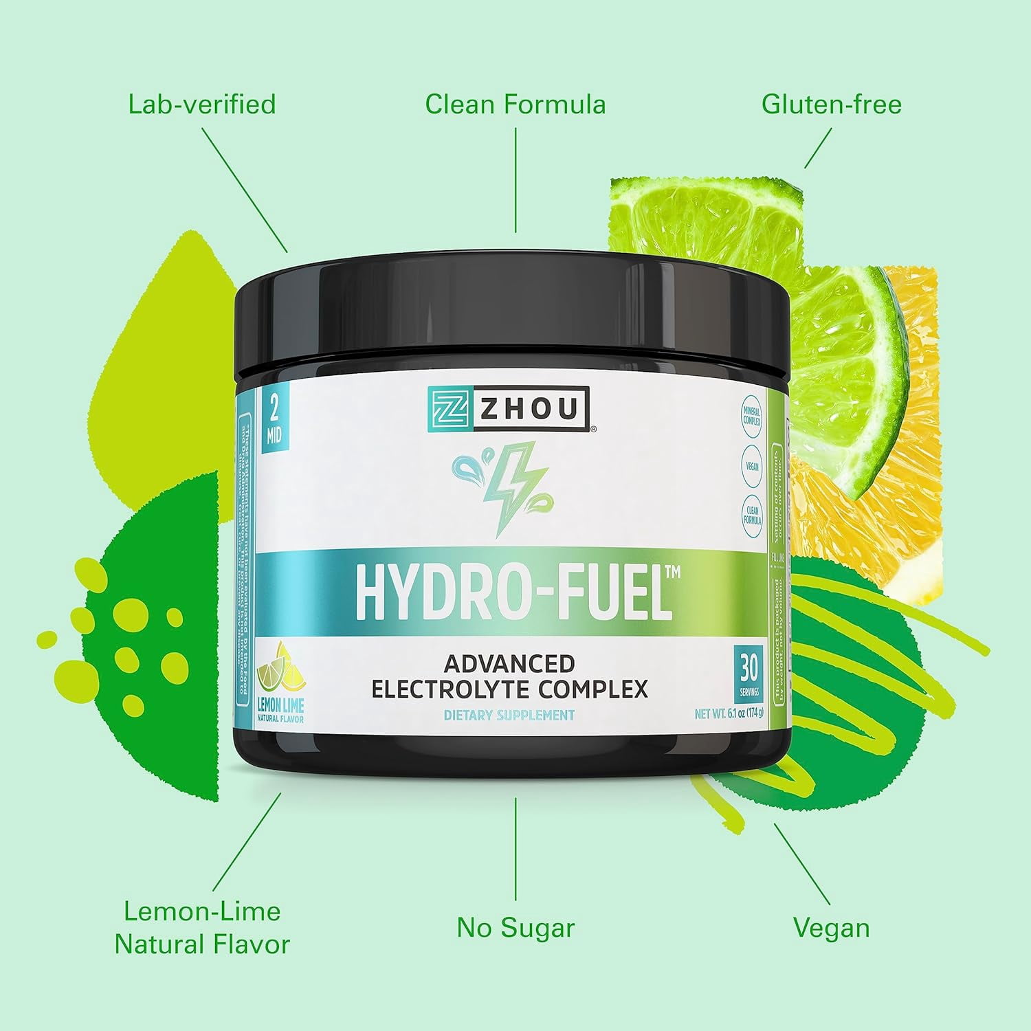 Zhou Nutrition Hydro-Fuel, Advanced Electrolyte Complex, Hydration