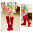 thumbnail image 4 of URMAGIC Little Girl's Knee High Socks Over Calf Kids Overknee Stockings Bow Style, 4 of 8