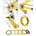thumbnail image 3 of Juego de Piñones de Cassette para Bicicleta Sunnimix Ajustador de Conversión de Piñón Tensor de Cadena 13T Dorado, 3 of 8