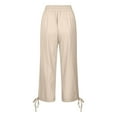 thumbnail image 4 of TYGHBN Summer Casual Trendy Tie Up Tops for Everyday Wear Versatile and Stylish Design for All Occasions Pant Romper for Women Casual Casual Pants Women Pockets Dress Pants for Women Business Casual, 4 of 4