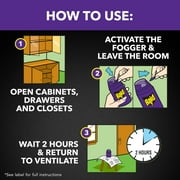(2 pack) Raid Flea Killer Plus Fogger, Room Treatment Flea Bomb Kills up to 4 Months 15 oz, 3 Piece