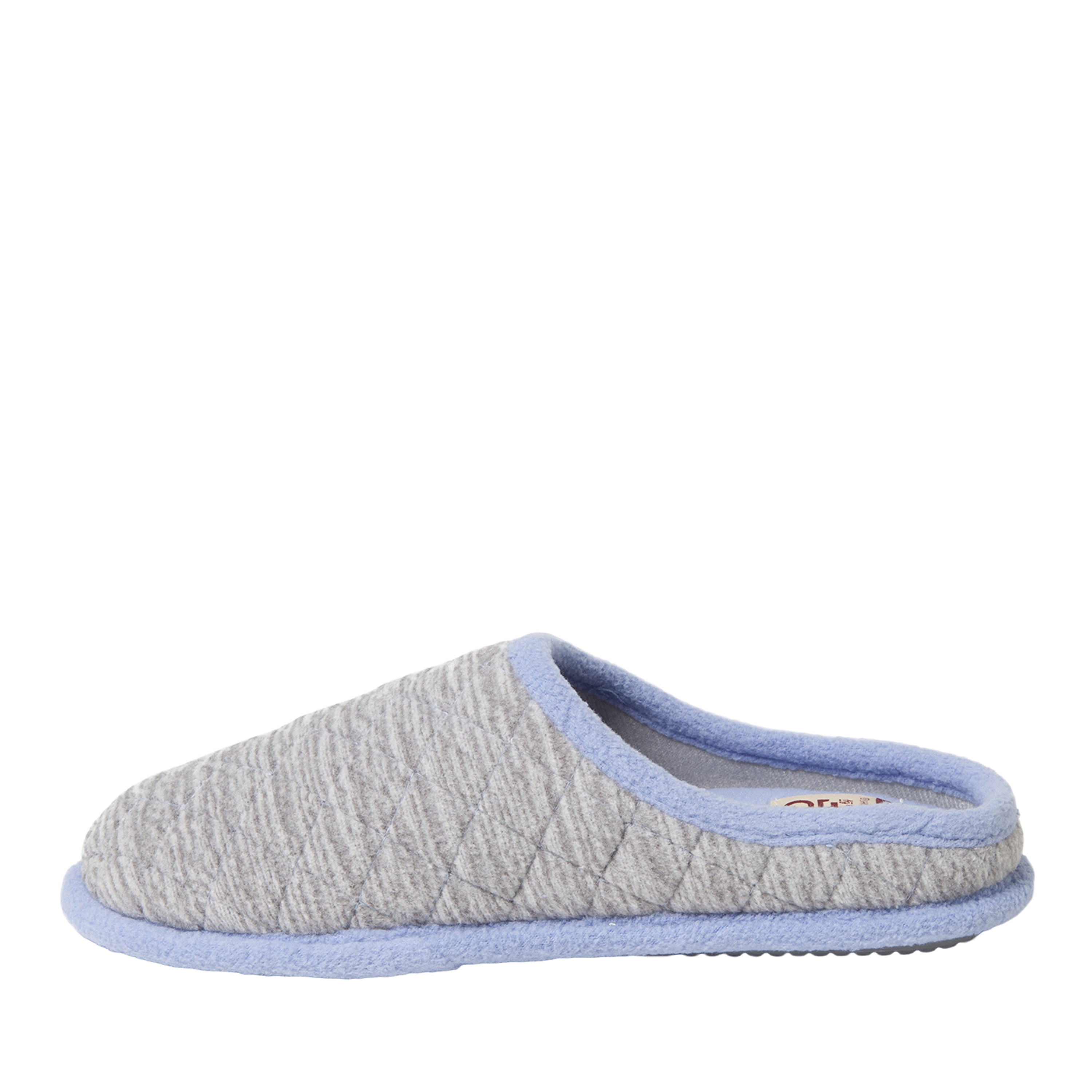 dearfoams women's quilted fleece clog memory foam slipper