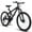 Black, variant on 26 Inch Mountain Bike, 21-Speed Disc Brake, Front Fork Rear Shock Absorber Carbon Steel Frame Mountain Bike, Mens Womens Trail Commuter City Bicycles