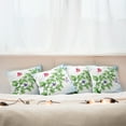 thumbnail image 7 of Ambesonne Nature Throw Pillow Cover 4 Pack, Floral Leaves Branches, 24", Fern Green Pale Blue, 7 of 7
