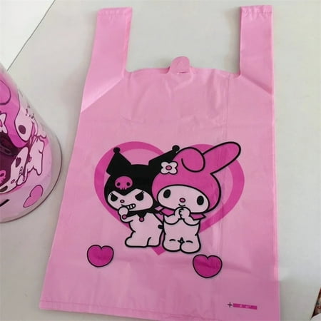 50pcs Sanrio Kawaii Kuromi Garbage Bag Cartoon Thick My Melody