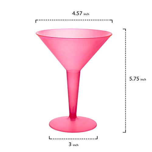 Crystal Martini Glasses - Pink – Simple Fine Food
