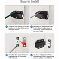 thumbnail image 4 of Push to Open Magnet Latch Magnetic Push Lock Door 4 Pieces Damper Door Cupboard Push Open for Cabinet Drawer System Black, 4 of 4
