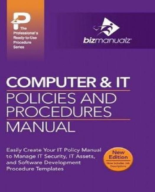 Computer & It Policies and Procedures Manual
