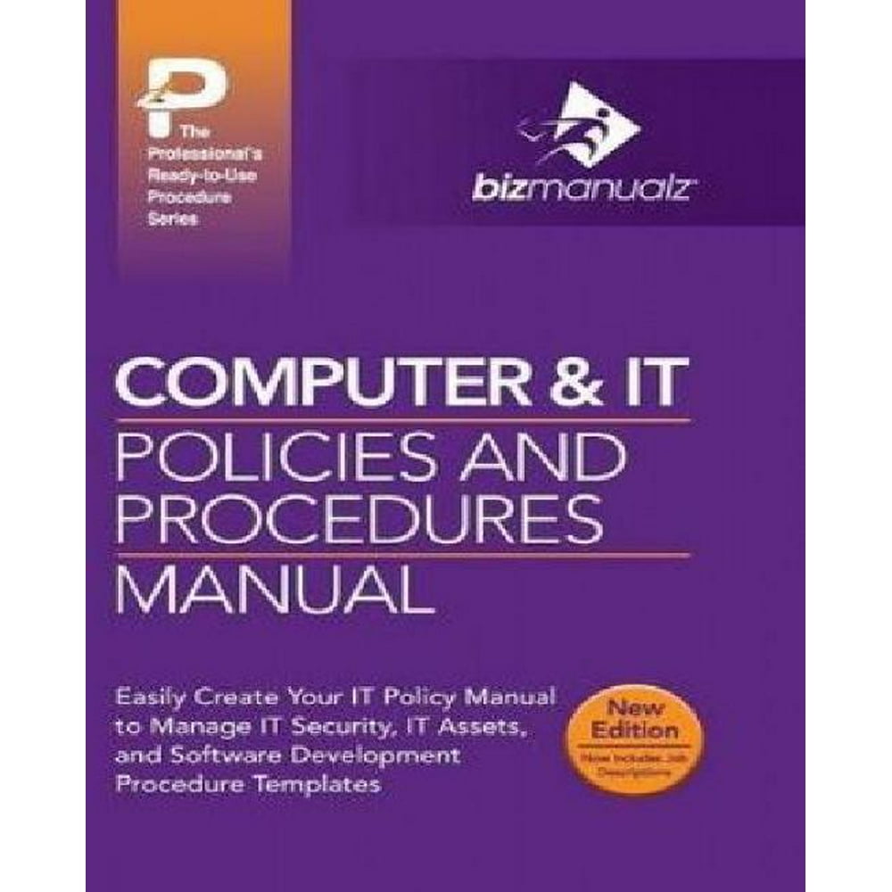 Computer & It Policies and Procedures Manual