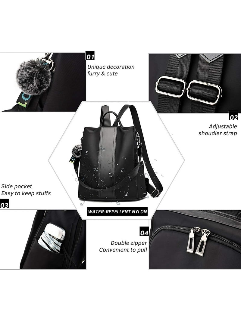 Convertible Backpack Purse with Adjustable Straps Anti Theft Zip Buy Roam Anti-Theft Convertible Backpack/Sling for USD 88.00  main image 4