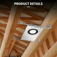 thumbnail image 4 of 20 Pack New Construction Mounting Plate with Symmetric Round Hole 2-3-4-6 Inch LED Recessed Lighting Kits, Compatibility Upgrade, Extendable Hanger Bars, Shallow Recessed Lighting Housing, 4 of 6