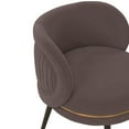 thumbnail image 4 of Manhattan Comfort Kaya Dining Chair with Solid Wood Frame in Gray, 4 of 7