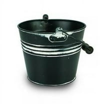 Robert Allen 211982 6 in. Banded Planter, Charcoal