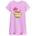 thumbnail image 3 of Little Hand Girls Nightgowns 2pcs Summer Short Cotton Sleep Dresses Dress for Kids Clothing 6T, 3 of 7