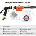 thumbnail image 6 of MATCC Car Wash Foam Gun 6 Adjustment Ratio Dial Car Wash Foam Cannon Gun Connects to Any Garden Hose Foam Sprayer for Car Home Cleaning with 0.23 Gallon Bottle, 6 of 9