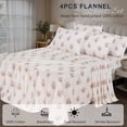 thumbnail image 3 of Ruvanti Flannel Sheets Full Size 6 Pcs - 100% Cotton Double Brushed Bed Sheets, Deep Pockets 16 Inches, All Seasons Breathable, Extra Soft & Comfy Full Size Sheets Set, Sowear, 3 of 7