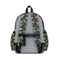 thumbnail image 3 of Black Cartoon Dinosaurs Roar Pattern Cute School Backpack with Padded Back and Adjustable Shoulder Straps 13.4"x11"x4.7", 3 of 5