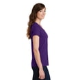 thumbnail image 3 of Port & Company Ladies Fan Favorite V Neck Tee-3XL (Team Purple), 3 of 6