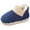 Blue, variant on Kids Cute Slippers Toddler Boys Girls Warm Plush Slip on Indoor Outdoor Booties Memory Foam House Slippers