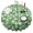 Green Ghost Bat, variant on Green Sun Moon Star Planet Cloud Pattern Round Tablecloth 60"x60",Wrinkle Wipeable Table Cloth for Kitchen Dining Room Picnic Patio Party