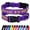 Dark Purple, variant on Pet Artist 	Reflective Nylon Personalized Dog Collars Embroidered Custom ID Name Phone Number
