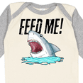 thumbnail image 4 of Inktastic Feed Me with Shark Head Boys or Girls Long Sleeve Baby Bodysuit, 4 of 5