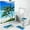 8, variant on Ocean Scenery Shower Curtains Carpet Summer Beach Sea Palm Tree Landscape Bathroom Home Decor Non-slip Bath Mat Toilet Rugs Set