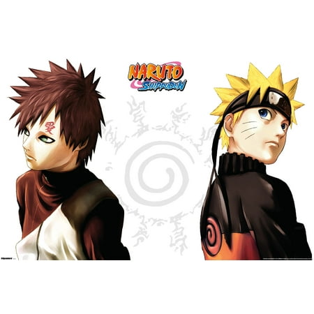Naruto Shippuden - Gaara and Naruto Wall Poster 22.375 x 34