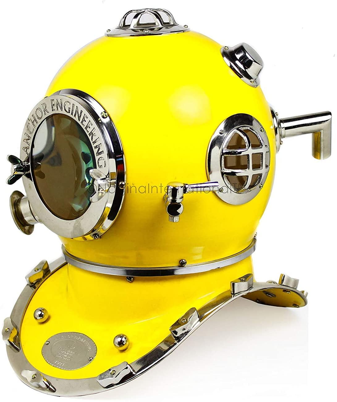 6" Scuba Diving Helmets (6 Inches, Nickel Yellow)