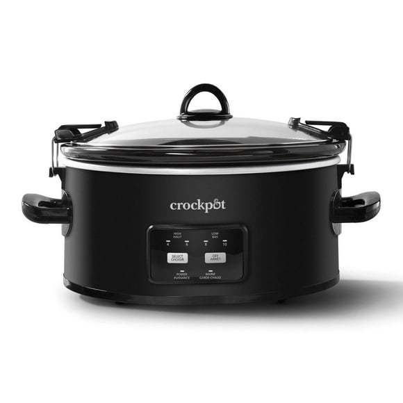 Crock-Pot 6-Quart Cook & Carry Slow Cooker, One-Touch Control, 5.7 L